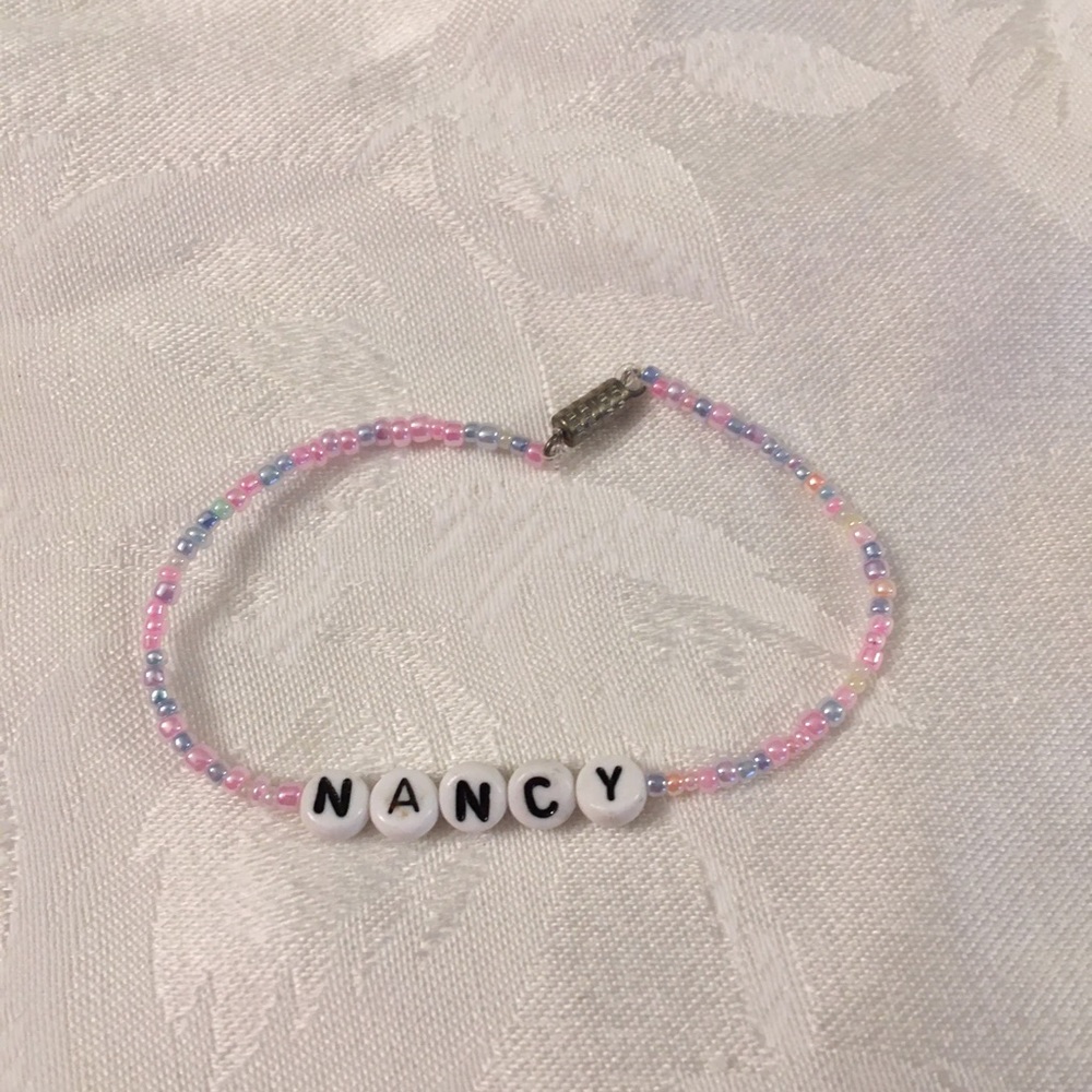 NANCY 7” personalized name bracelet-NEW